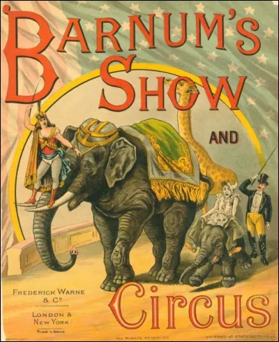 Quel est le prénom de monsieur Barnum qui donna son nom au premier cirque ambulant ?
