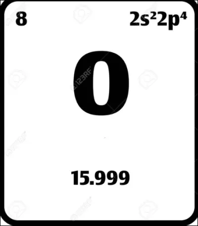Quel est l'élément chimique ayant pour symbole "O" ?
