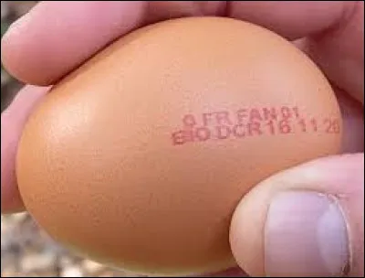 Quel chiffre doit se trouver sur les oeufs de poules &eacute;lev&eacute;es en plein air en agriculture biologique ?