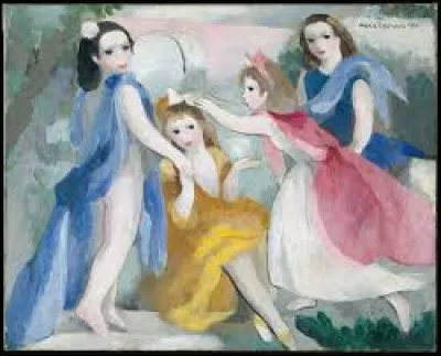 L'ancien titre du tableau ci-dessus était "Jeunes filles, Île-de-France", qui l'a peint ?