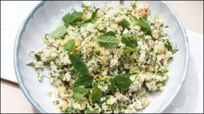 Quelle est cette préparation à base de chou-fleur cru ?