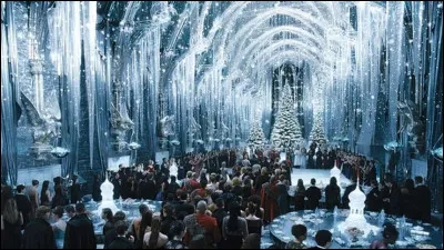 Dans le livre "Harry Potter" de quelle couleur est la robe de bal de Hermione dans le tome 4 ?