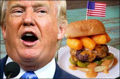 Trump a tweeté quil préférait les hamburgers aux croissants français.