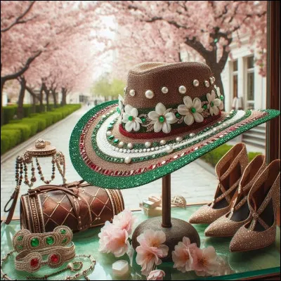 Juste pour le plaisir des yeux je vous présente un chapeau féminin qui n'a rien à voir avec la question. 
Dans la chanson de Sardou ''Dans les bals populaires" comment était coiffé l'ouvrier parisien ?