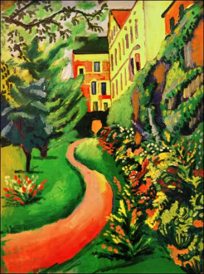 Qui a immortalisé son "Jardin avec des bordures fleuries" ?