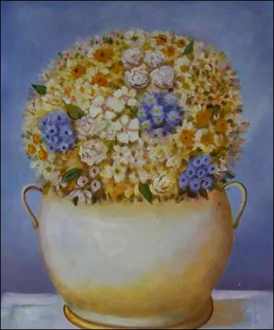 Qui est le peintre de ce bouquet ?