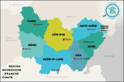 Laquelle de ces communes ne se situe pas en Bourgogne-Franche-Comté ?