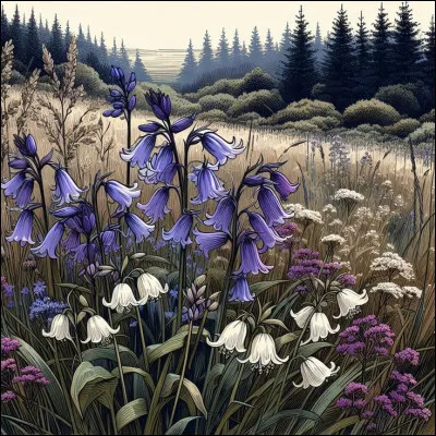 Restons dans la nature et donnez-moi le nom de ces fleurs violettes ou blanches ?