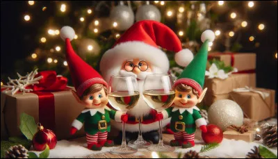 Enfin voici le père Noël parlant à ses deux indispensables lutins, Alex et Julien qui ont créé le plus beau jeu du monde : Quizz.biz ! Que peut-il bien leur dire concernant les améliorations apportées en 2024 ?