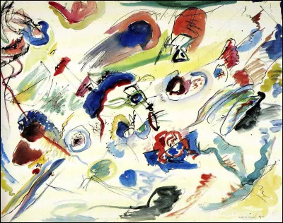 A quel artiste doit-on l'uvre "Sans titre", considérée comme la première aquarelle abstraite ?