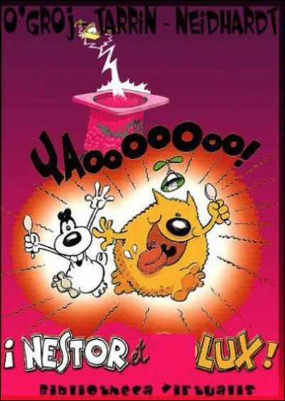 Quel est ce duo form&eacute; d'une esp&egrave;ce de souris blanche intelligente et d'un imb&eacute;cile heureux en forme de boule orange ?