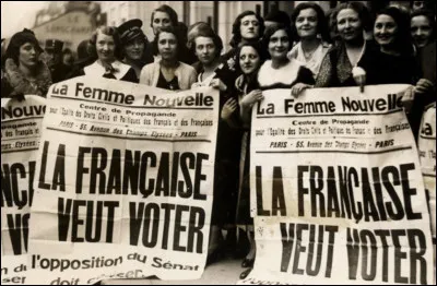 En quelle année les femmes ont-elles voté pour la première fois ?