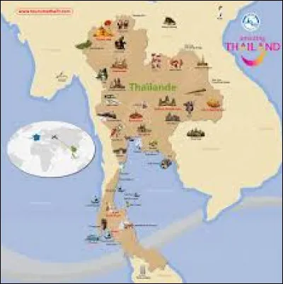 Lequel de ces pays a une superficie équivalente à la Thaïlande ?