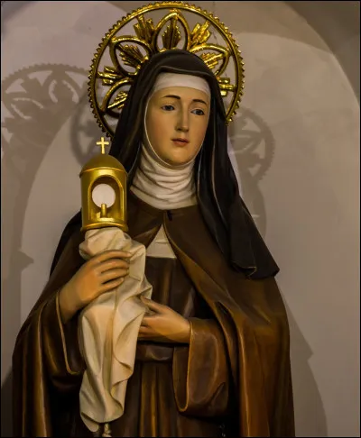 Jeune fille noble et riche, elle vit dans le palais de sa famille à Assise. Son avenir semble tout tracé. Pourtant, une rencontre va bouleverser sa vie. Qui est-ce ?