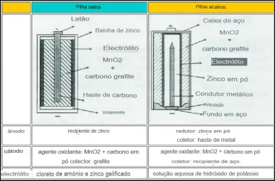 Quel type de pile contient des composés ioniques, souvent appelés « sels » ?