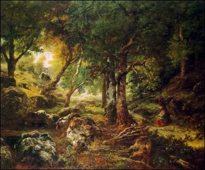 Qui a peint de paysage de forêt en 1850 ?
