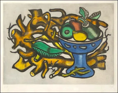 Qui a peint cette "Nature morte à la coupe de fruits" ?