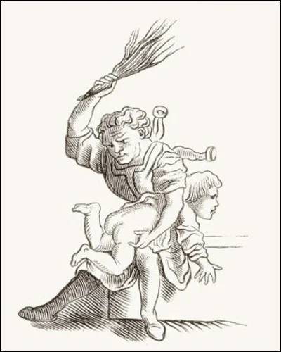 Quel est le nom de cet instrument de frappe, formé d'une baguette flexible et d'une poignée de brindilles, destiné à une punition corporelle ?