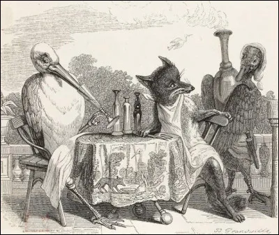 Quel animal est mis en scène avec le Renard dans l'une des fables de Jean de La Fontaine ?