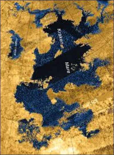 Le Kraken mare est une mer du satellite Titan. De quelle planète est-elle une lune ?