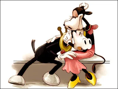 Qui sont ces amoureux de fiction de l'univers de Disney, un cheval et une vache ?
