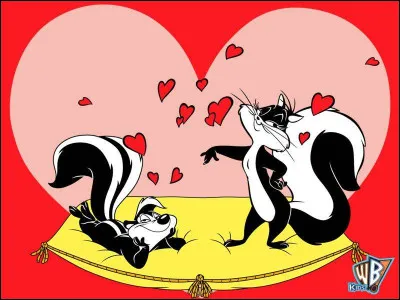 Qui sont ces amoureux de fiction de l'univers "Looney Tunes" un putois séducteur et une chatte noire ?