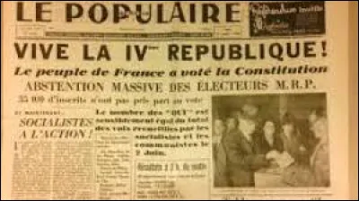 Quel fut le premier président de la IVe République française ?
