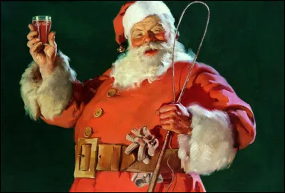 En quelle ann&eacute;e l'image moderne du P&egrave;re No&euml;l en costume rouge et blanc a-t-elle &eacute;t&eacute; popularis&eacute;e par une s&eacute;rie de publicit&eacute;s de Coca-Cola ?