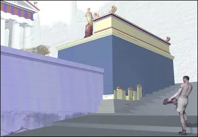 Situé à Phanaios, se trouve un temple qui remonte au IXe siècle avant Jésus-Christ. A quel dieu ce temple archaïque originel était dédié ?