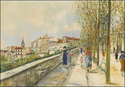 Quel peintre a représenté "Les remparts d'Angoulême" ?