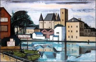 Qui a représenté "Nemours, le château, les bords du Loing" ?