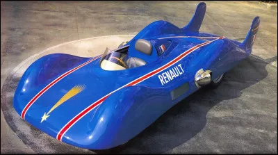 Quel est le nom de cette monoplace à moteur d'avion de 1956, une voiture expérimentale de compétition du constrcteur Renault ?