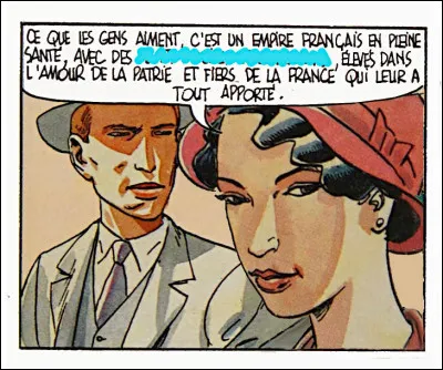 Autre point de vue : celui d'Estelle, une "pied-noire" fille de son ancienne institutrice, qui résume attitude pour le moins "divergente"... [Trouvez laquelle en complétant sa phrase !]