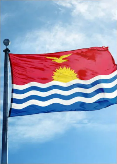 Voici le drapeau des Kiribati : Je vous laisse le décrire.