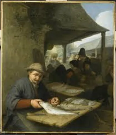 À quel artiste doit-on cette huile sur toile nommée ''Le Marché aux poissons'', en 1659 ?