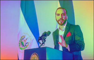 Février 2024  A 43 ans, Nayib Bukele Ortez est réélu à la présidence d'El Salvador, petit pays situé en Amérique Centrale. Il est dailleurs le fils dun homme daffaires dorigine :