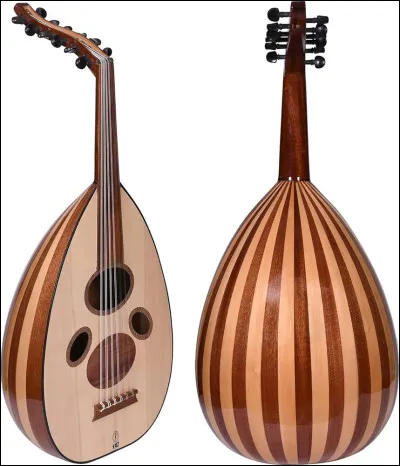 Top ! Je suis un instrument de musique traditionnel à cordes, utilisé dans la musique orientale. Mon corps est souvent en bois, et je possède une forme en goutte d'eau avec une caisse de résonance. Je suis l'ancêtre de la guitare et mon jeu est souvent accompagné de chants ou de danse. Je suis