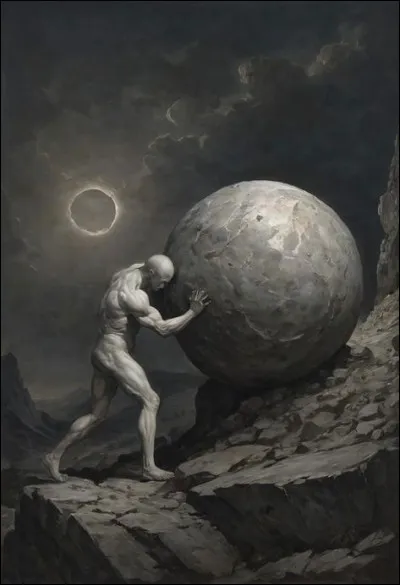 Après avoir accusé Zeus d'une tromperie, celui-ci a sévèrement condamné ce malheureux à rouler un rocher au sommet d'une montagne pour l'éternité. Qui est-il ?
