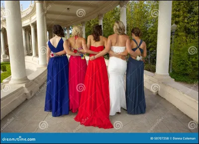 (Si tu as répondu que tu allais danser avec le garçon (ou la fille) qui t'avait invitée, mets "j'ai déjà répondu"). Tu as répondu NON au garçon de toute à l'heure donc tu es toujours sans personne. Tu vois un groupe de filles au fond qui te regardent en rigolant, que fais-tu ?