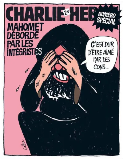 Ce dessin de Cabu "Mahomet débordé par les intégristes" a été publié en ...