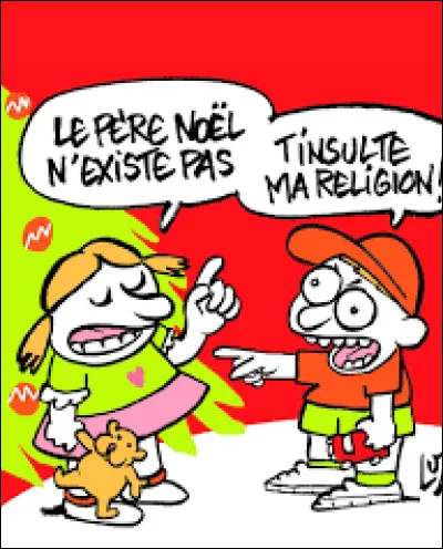 Cette caricature, publiée dans Charlie Hebdo, le 24 décembre 2014, est un dessin de ...
