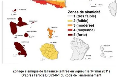 La Martinique est située sur une zone sismique active.