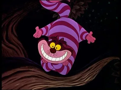 Et de quel dessin animé fait partie le chat du Cheshire ?