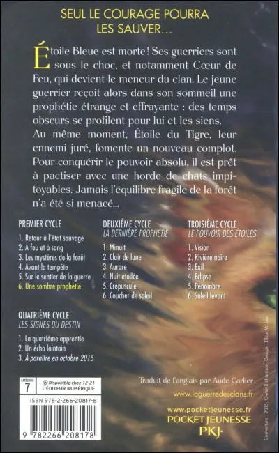 Quelle est la série de livres sur des chats ?