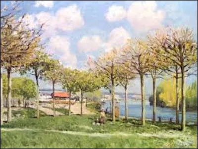 Pour finir avec la peinture, qui a réalisé ce tableau "La Seine à Bougival" ?