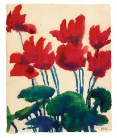 Qui a peint "Cyclamen" ?