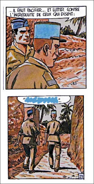 Mais, entre combines, affaires d'égos et prérogatives auto-stipulées, le "bon (ou mauvais) vouloir" des militaires comme de certains pouvoirs locaux, tout ne pouvait pas se passer dans le meilleur des mondes : ainsi le résume Octave...