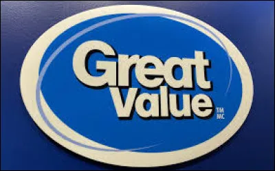 Great Value est une marque privée.