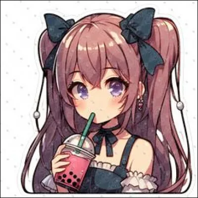 Veux-tu qu'elle mange ou qu'elle boive sur l'image ?