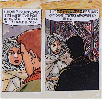 Missionné par "son" colonel Lebreton, qui louvoie entre ordres et contre-ordres qui font désordre dans la tête du capitaine, Octave retrouve Samia : véritablement en danger, car elle se cache en ... [Complétez !]